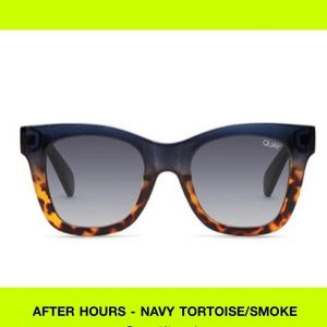 NWT Quay AFTER HOURS in sold out NAVY TORTOISE/SMOKE colorway w/ Gradient lenses